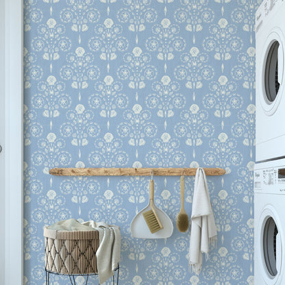 Conch Republic Seashell Wallpaper by Little Blue Designs