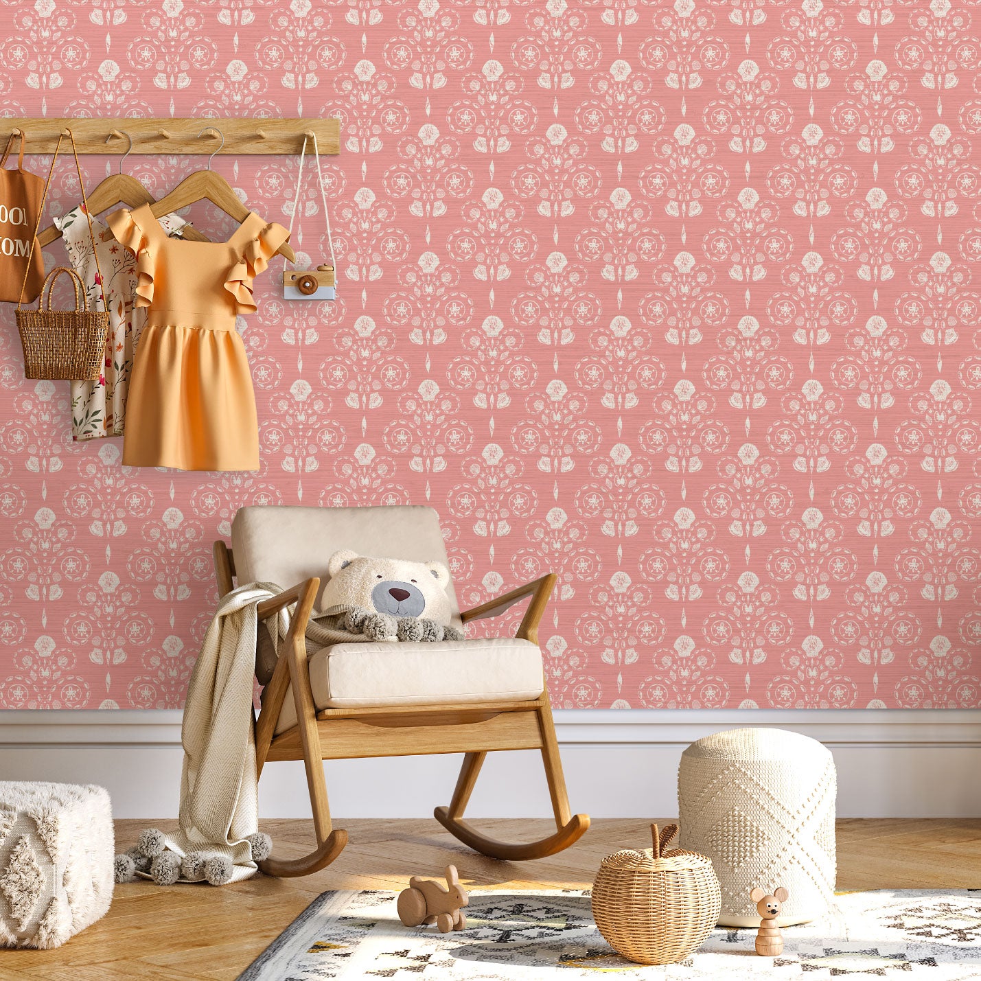 Conch Republic Seashell Wallpaper by Little Blue Designs