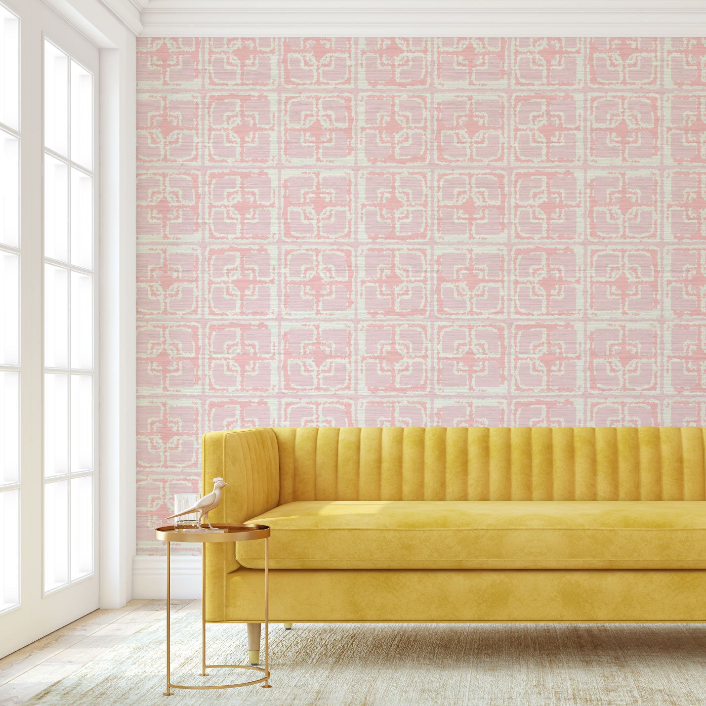 Dance Along the Edge Painted Breeze Block Grande Wallpaper
