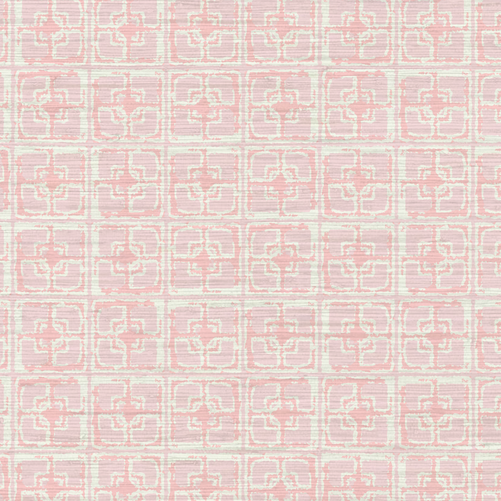 Dance Along the Edge Painted Breeze Block Wallpaper