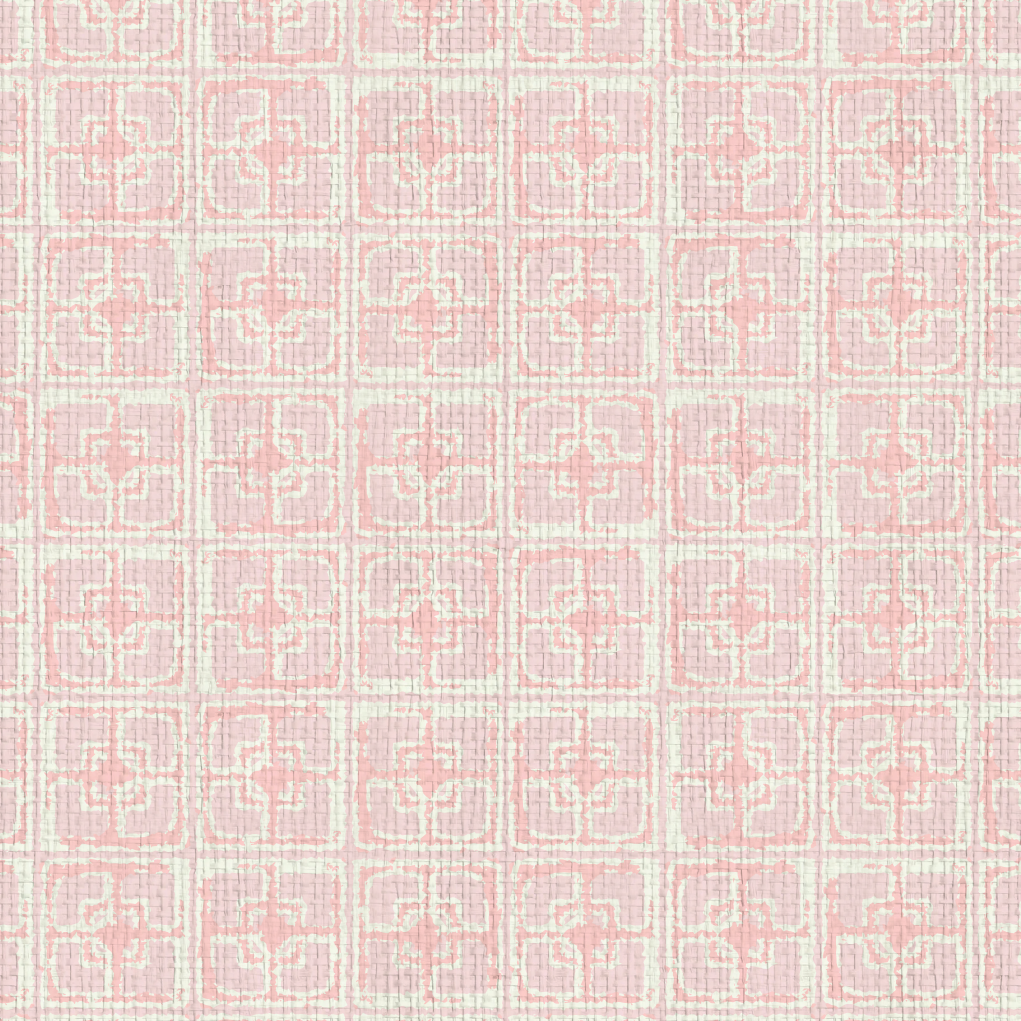 Dance Along the Edge Painted Breeze Block Wallpaper
