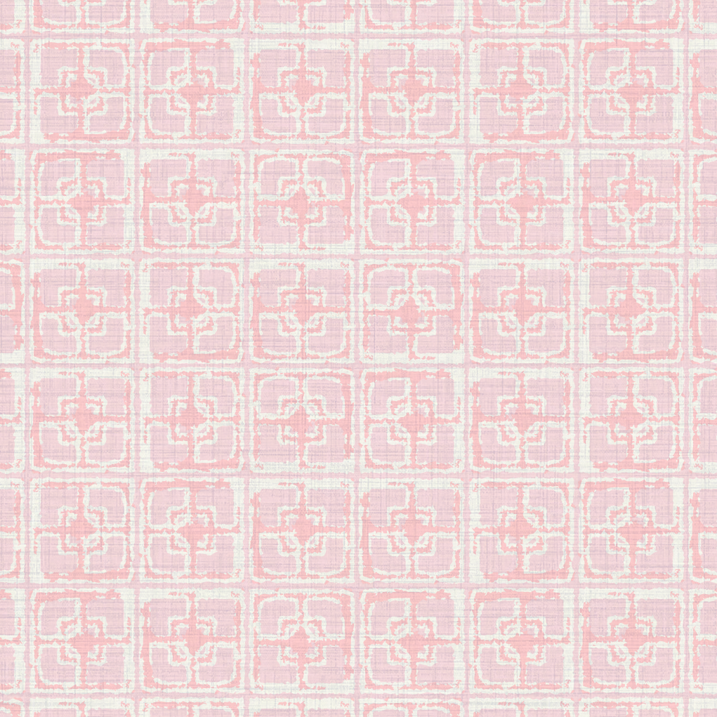 Dance Along the Edge Painted Breeze Block Wallpaper