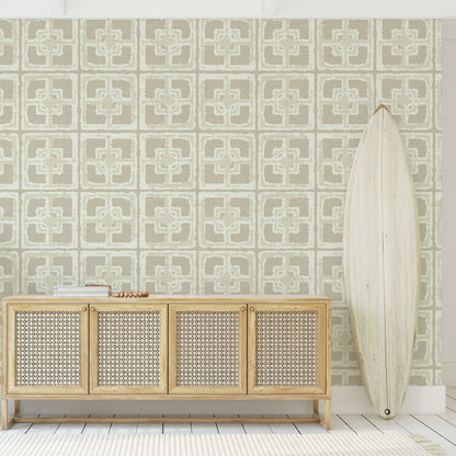 Dance Along the Edge Painted Breeze Block Grande Wallpaper