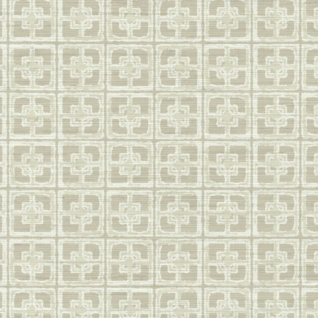 Dance Along the Edge Painted Breeze Block Wallpaper