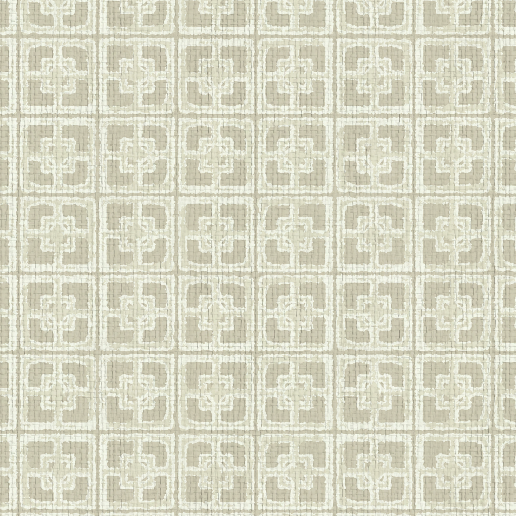 Dance Along the Edge Painted Breeze Block Wallpaper