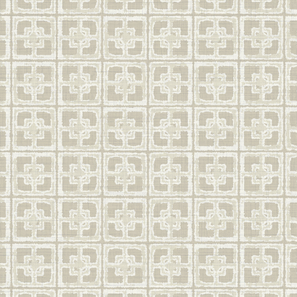 Dance Along the Edge Painted Breeze Block Wallpaper