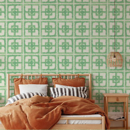 Dance Along the Edge Painted Breeze Block Grande Wallpaper