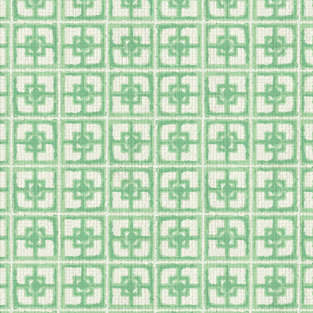 Dance Along the Edge Painted Breeze Block Wallpaper