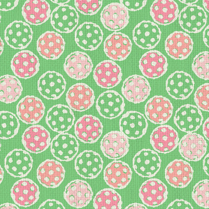 pickleball sport ball green white kids paperweave Natural Textured Eco-Friendly Non-toxic High-quality Sustainable practices Sustainability Interior Design Wall covering Bold Wallpaper Custom Tailor-made Retro chic custom made pink baby pink preppy paper weave paperweave
