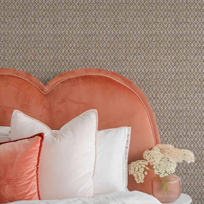 Dream Weaver Geometric Diamond Textured Paperweave Wallpaper