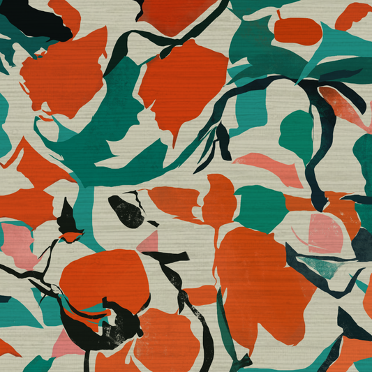 Eden Abstract Art Wallpaper by Natalie Westbrook