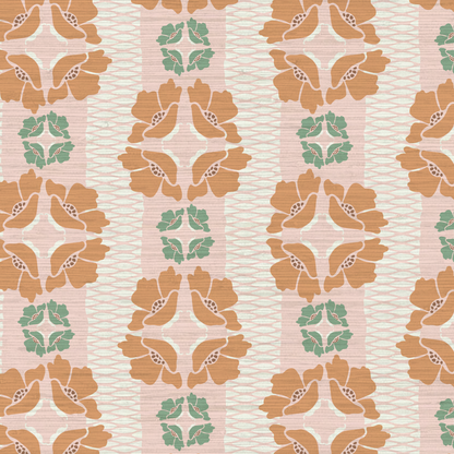 Elizabeth Vol. 1 Floral Stripe Wallpaper by June St. George