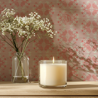 Evelyn Floral Stripe Wallpaper by June St. George