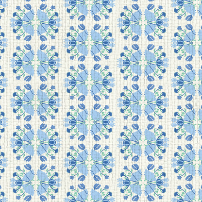 Evelyn Floral Stripe Wallpaper by June St. George