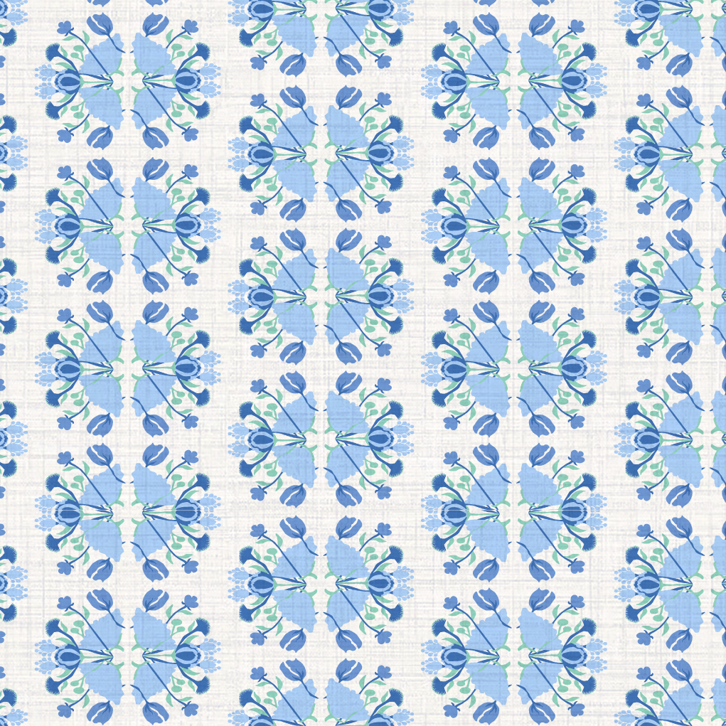 Evelyn Floral Stripe Wallpaper by June St. George