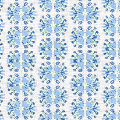 Evelyn Floral Stripe Wallpaper by June St. George
