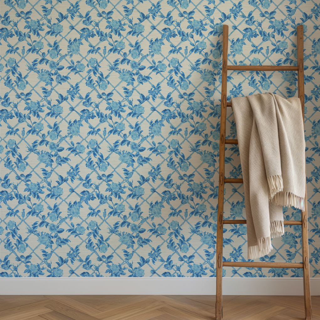 Every Rose has its Thorn Trellis Wallpaper