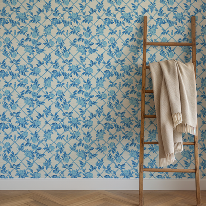 Every Rose has its Thorn Trellis Wallpaper