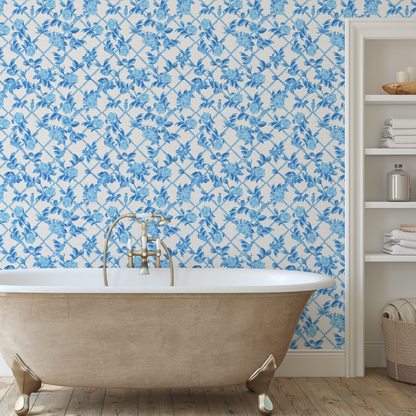 Every Rose has its Thorn Trellis Wallpaper
