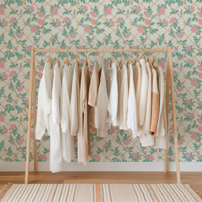 Every Rose has its Thorn Trellis Wallpaper