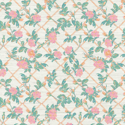 Every Rose has its Thorn Trellis Wallpaper