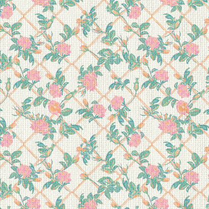 Every Rose has its Thorn Trellis Wallpaper