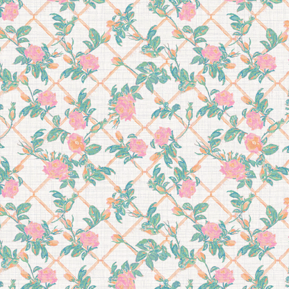 Every Rose has its Thorn Trellis Wallpaper