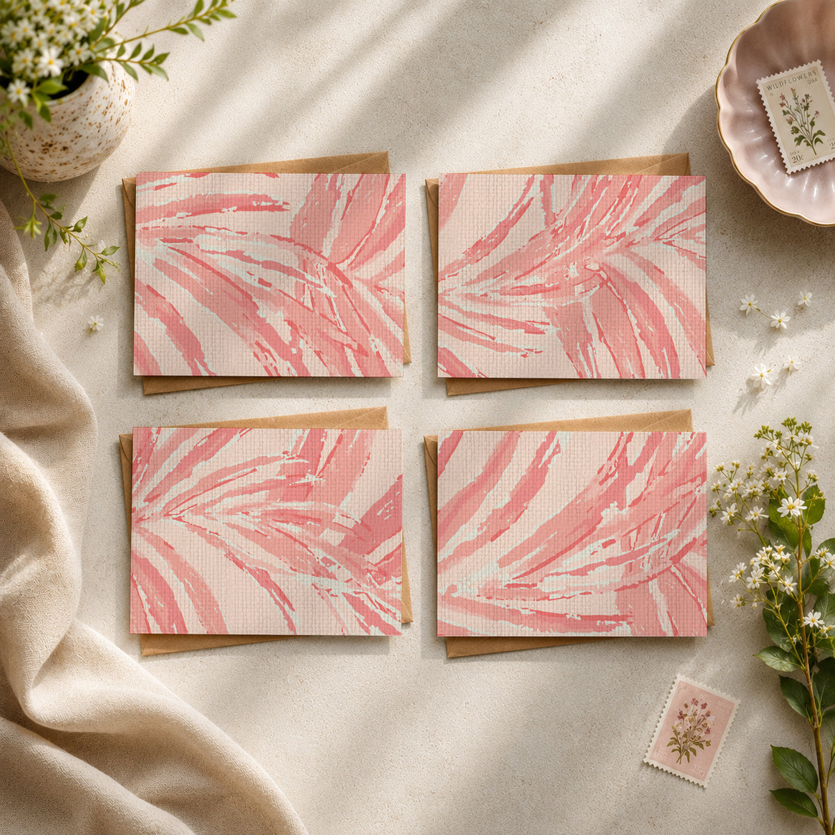 Fern Fever Tropical Stationery Set