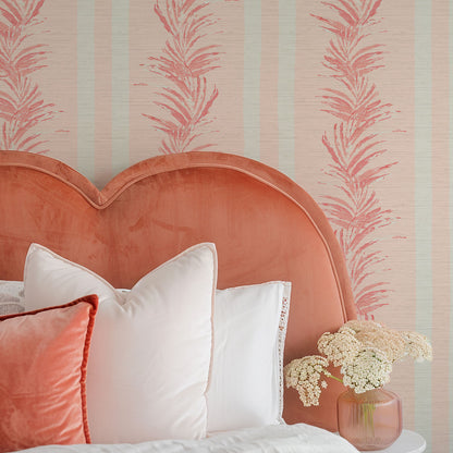 Fern Line Botanical Stripe Wallpaper