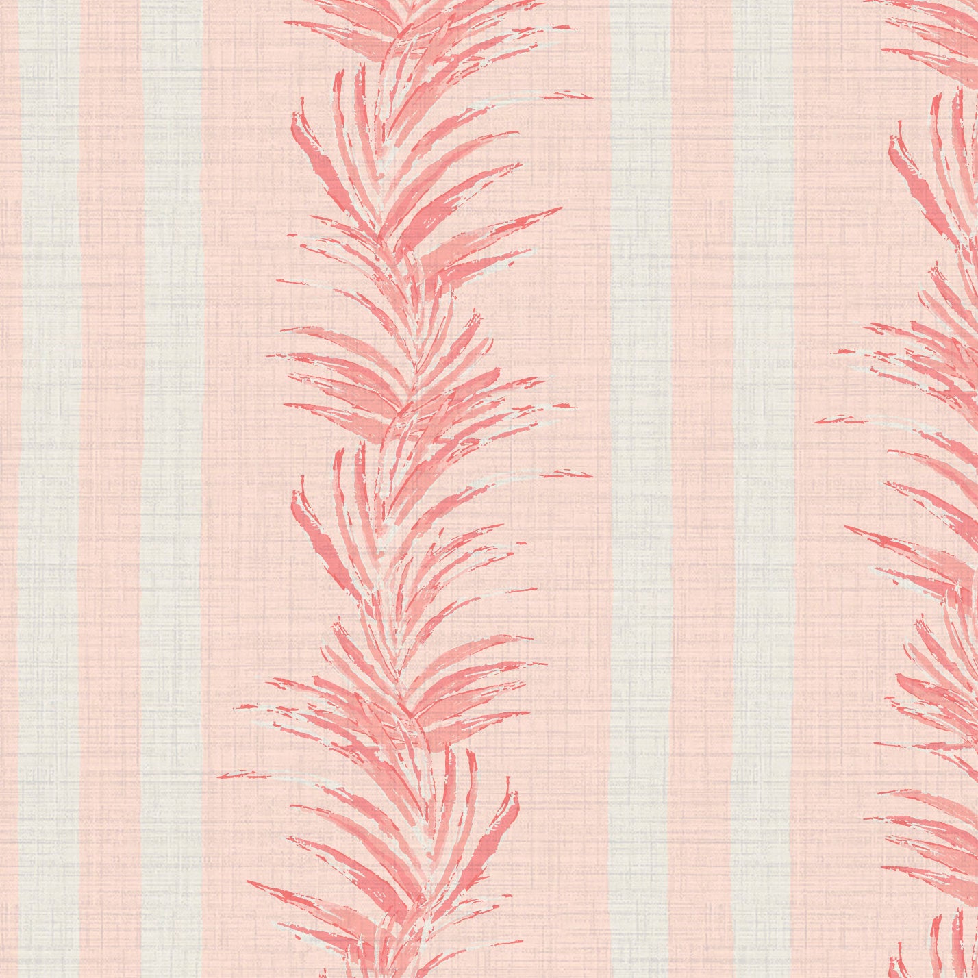 Fern Line Botanical Stripe Wallpaper