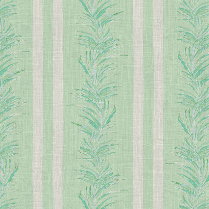 wallpaper Natural Textured Eco-Friendly Non-toxic High-quality Sustainable Interior Design Bold Custom Tailor-made Retro chic Grand millennial Maximalism Traditional Dopamine decor Tropical Jungle Coastal Garden Seaside Seashore Waterfront Vacation home styling Retreat Relaxed beach vibes Beach cottage Shoreline Oceanfront Nautical Cabana preppy Cottage core Countryside Vintage vertical stripe cabana leaf palm green mint white linen