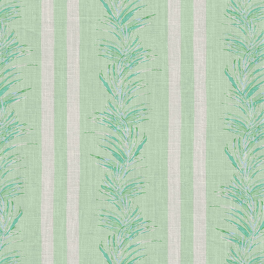 wallpaper Natural Textured Eco-Friendly Non-toxic High-quality Sustainable Interior Design Bold Custom Tailor-made Retro chic Grand millennial Maximalism Traditional Dopamine decor Tropical Jungle Coastal Garden Seaside Seashore Waterfront Vacation home styling Retreat Relaxed beach vibes Beach cottage Shoreline Oceanfront Nautical Cabana preppy Cottage core Countryside Vintage vertical stripe cabana leaf palm green mint white linen