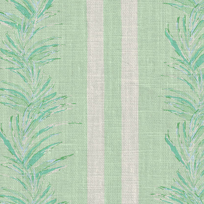 wallpaper Natural Textured Eco-Friendly Non-toxic High-quality Sustainable Interior Design Bold Custom Tailor-made Retro chic Grand millennial Maximalism Traditional Dopamine decor Tropical Jungle Coastal Garden Seaside Seashore Waterfront Vacation home styling Retreat Relaxed beach vibes Beach cottage Shoreline Oceanfront Nautical Cabana preppy Cottage core Countryside Vintage vertical stripe cabana leaf palm green mint white linen