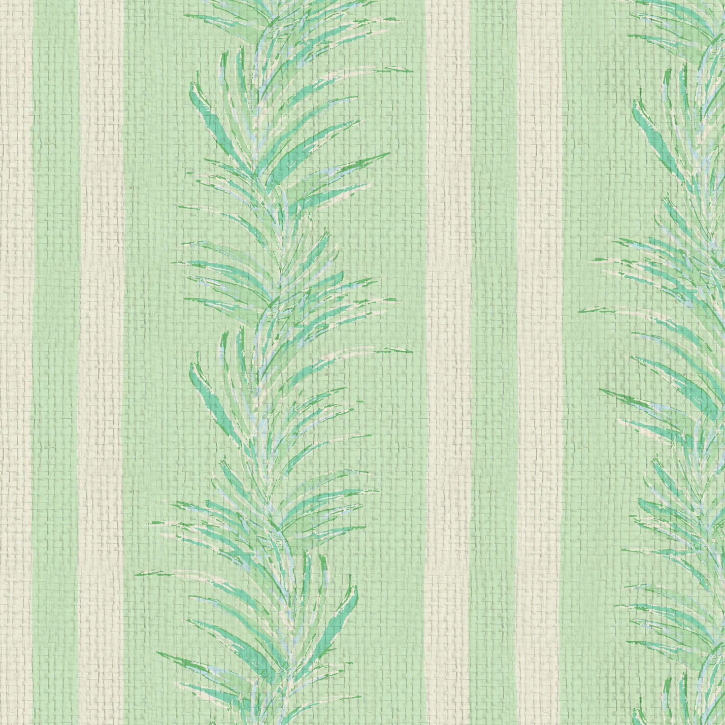 Fern Line Botanical Stripe Wallpaper