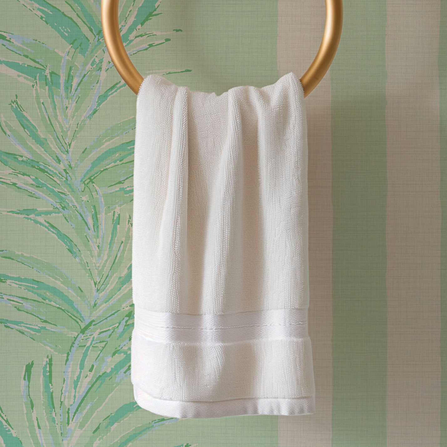 Fern Line Botanical Stripe Wallpaper