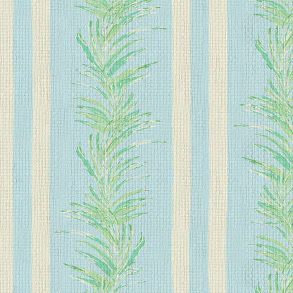 wallpaper Natural Textured Eco-Friendly Non-toxic High-quality Sustainable Interior Design Bold Custom Tailor-made Retro chic Grand millennial Maximalism Traditional Dopamine decor Tropical Jungle Coastal Garden Seaside Seashore Waterfront Vacation home styling Retreat Relaxed beach vibes Beach cottage Shoreline Oceanfront Nautical Cabana preppy Cottage core Countryside Vintage vertical stripe cabana leaf palm green mint white linen french light blue paperweave paper weave
