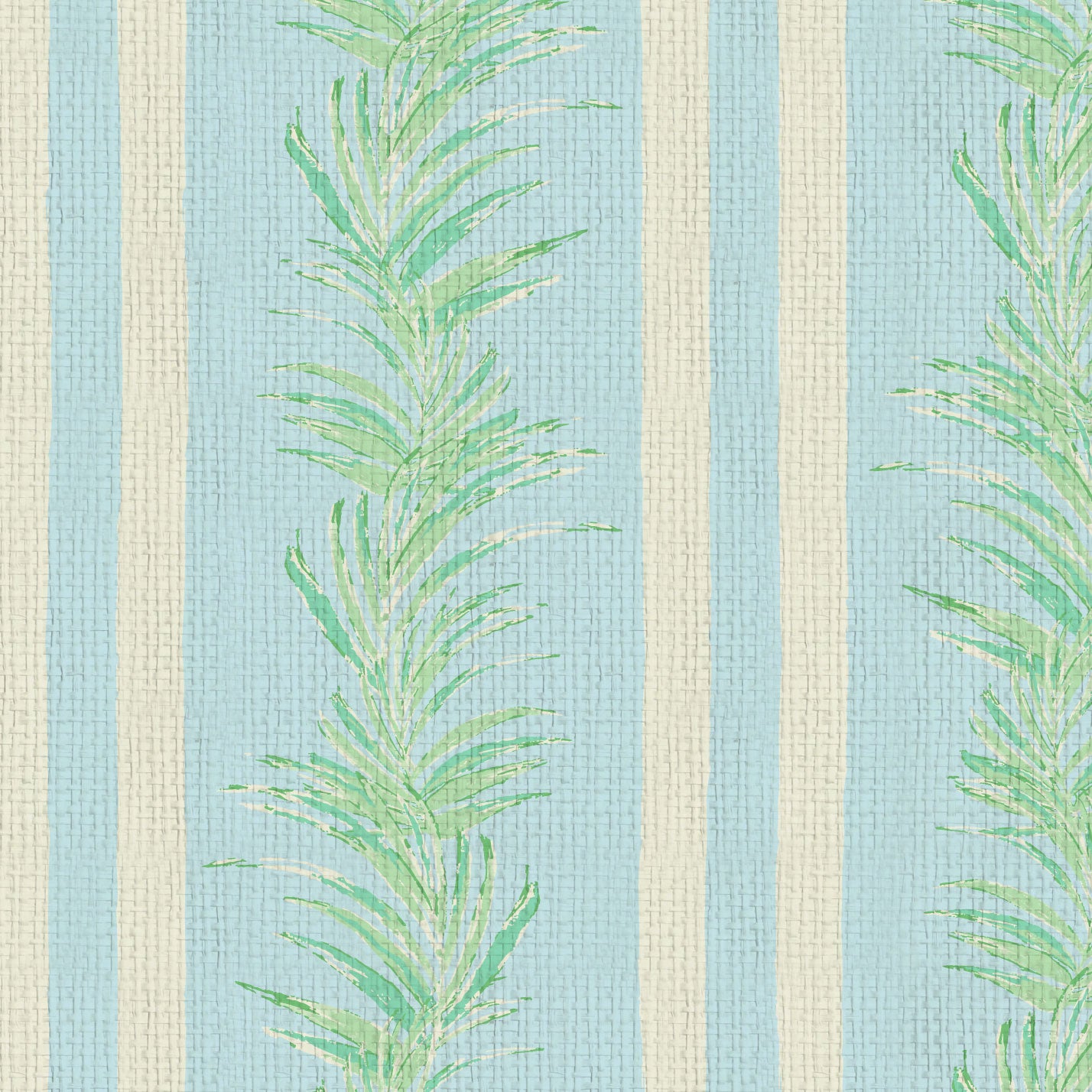 Fern Line Botanical Stripe Wallpaper