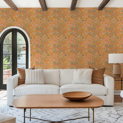 Free Bird Cherry Tree Toile Wallpaper