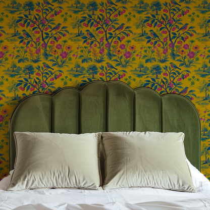 Free Bird Cherry Tree Toile Wallpaper