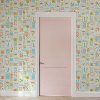 From Florida with Love Postcard Wallpaper by Little Blue Designs