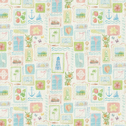 From Florida with Love Postcard Wallpaper by Little Blue Designs