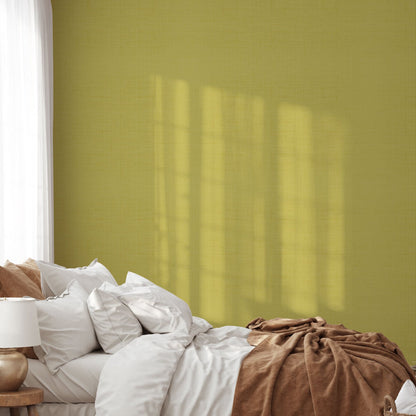 Grasscloth wallpaper Natural Textured Eco-Friendly Non-toxic High-quality Sustainable Interior Design Bold Custom Tailor-made Retro chic tropical Coastal Garden Seaside Seashore Waterfront Vacation home styling Retreat Relaxed beach vibes Beach cottage Shoreline Oceanfront Nautical Cabana preppy luxury timeless nature inspired yellow gold bedroom