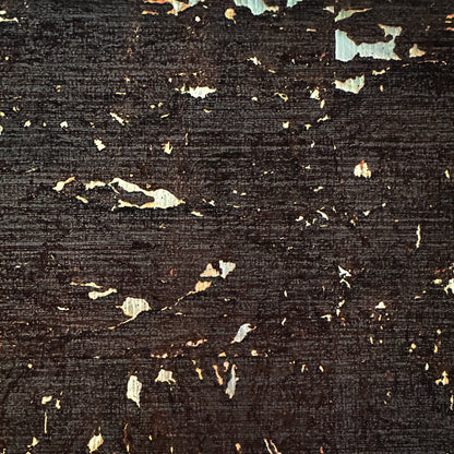 Grasscloth Natural Textured Eco-Friendly Non-toxic High-quality  Sustainable practices Sustainability Interior Design Wall covering Bold Wallpaper Custom Tailor-made Retro chic silver metallic cork shiny shimmer lux luxury brown black tonal neutral
