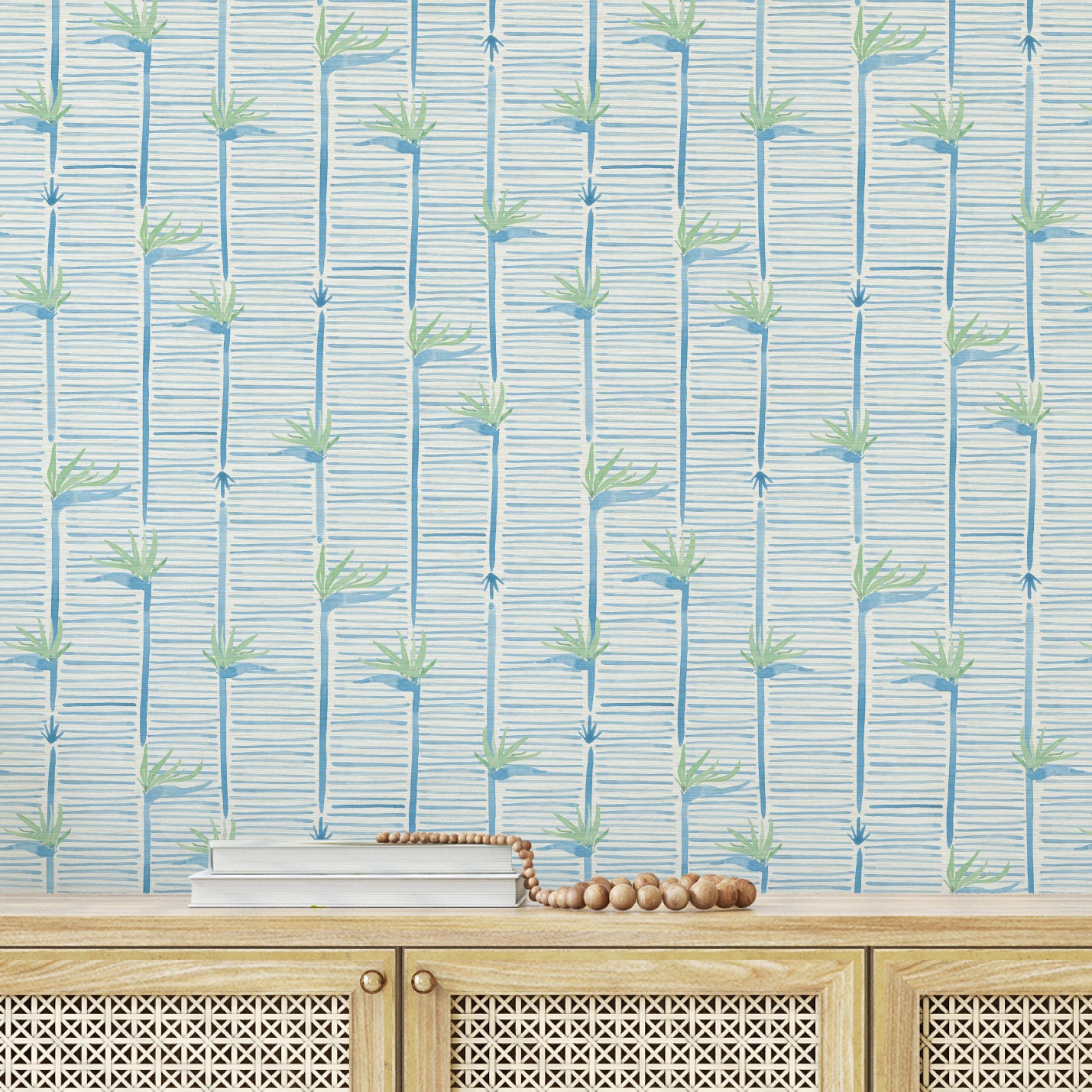 Gulf Coast Highway Birds of Paradise Wallpaper by Little Blue Designs