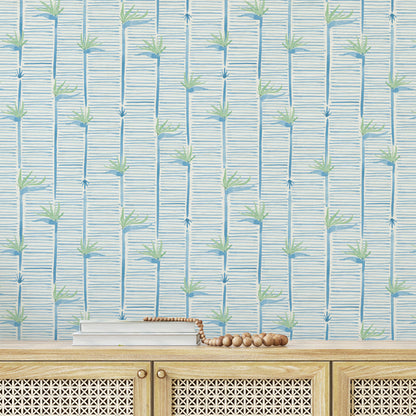 Gulf Coast Highway Birds of Paradise Wallpaper by Little Blue Designs