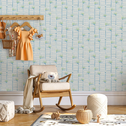Gulf Coast Highway Birds of Paradise Wallpaper by Little Blue Designs
