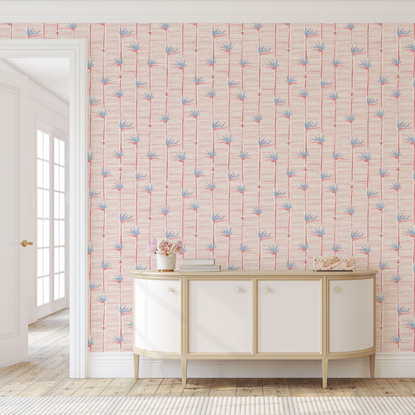Gulf Coast Highway Birds of Paradise Wallpaper by Little Blue Designs