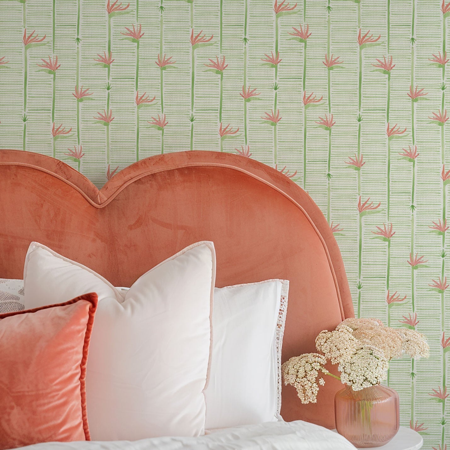 Gulf Coast Highway Birds of Paradise Wallpaper by Little Blue Designs