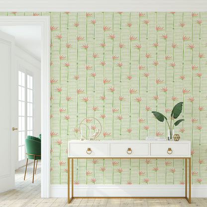 Gulf Coast Highway Birds of Paradise Wallpaper by Little Blue Designs