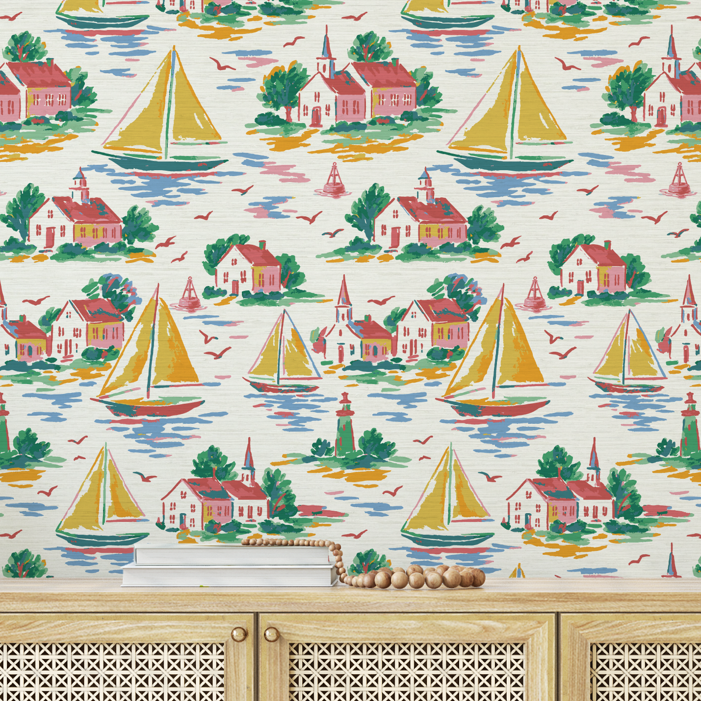 Harbor Heritage Sailboat Wallpaper